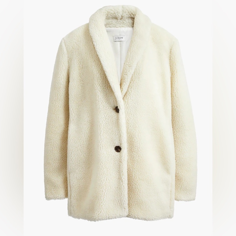 J.Crew Cream Sherpa Jacket